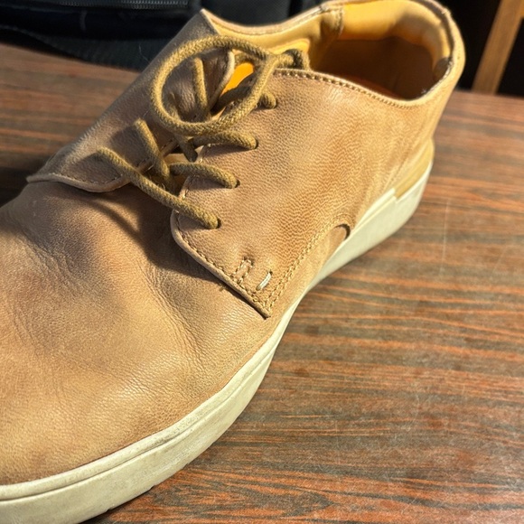 Hush Puppies Tan Leather Sneakers - Picture 5 of 12